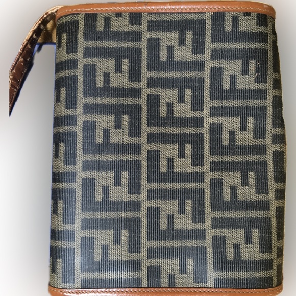 Fendi Vintage Zucca Convertible Clutch Crossbody Shoulder Handbag Small - Picture 14 of 16